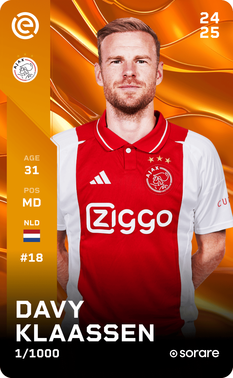 Davy Klaassen 2024-25 • Limited 1/1000