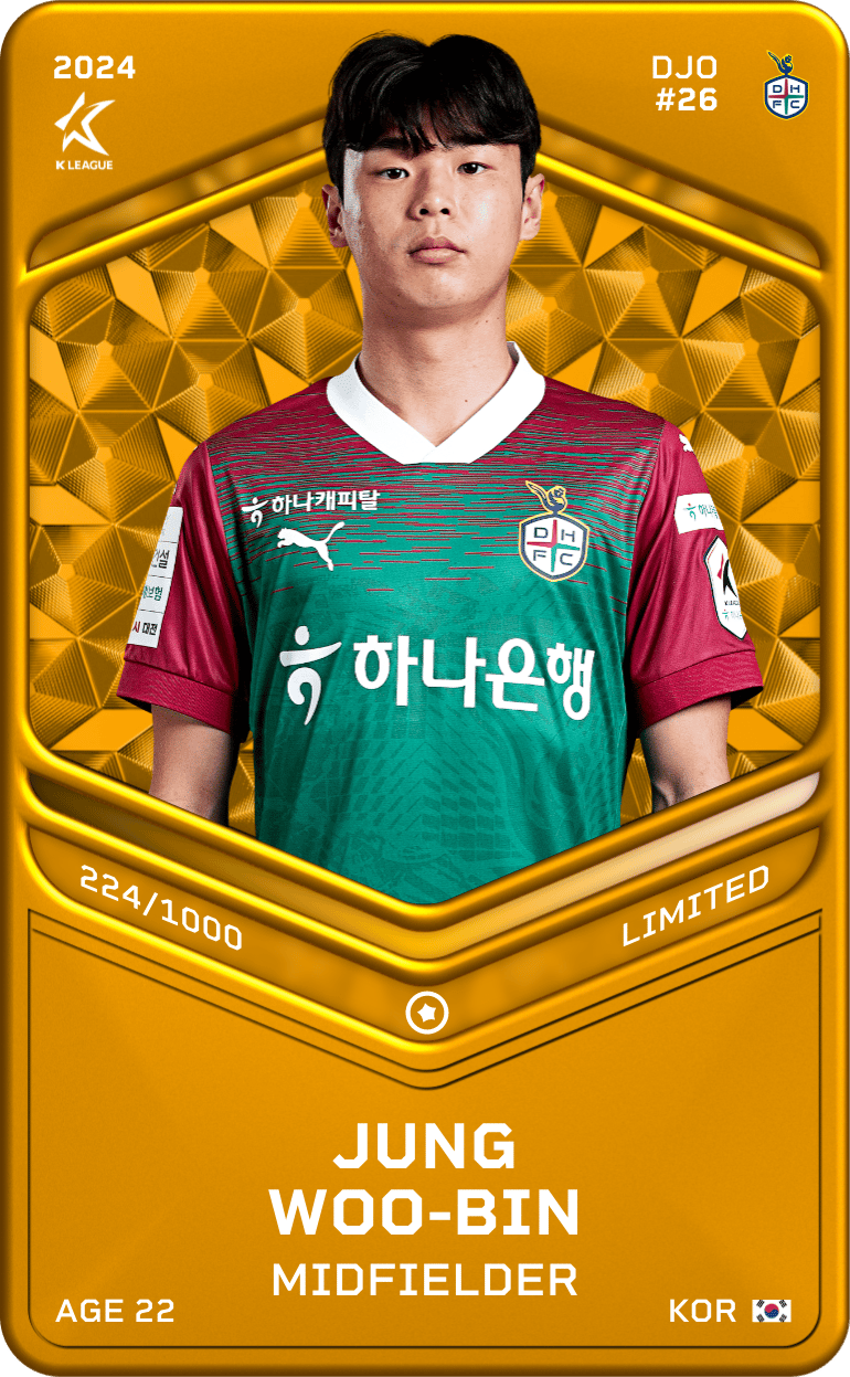 Jung Woo-Bin 2024-25 • Limited 224/1000