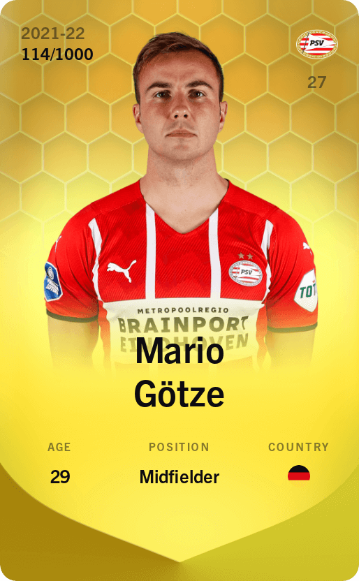Mario Götze 2021-22 • Limited 114/1000