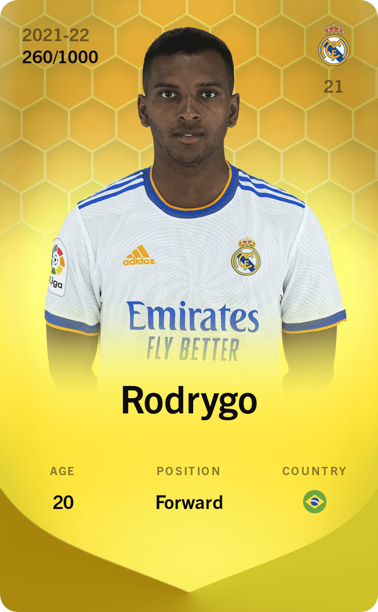 Rodrygo 2021-22 • Limited 260/1000