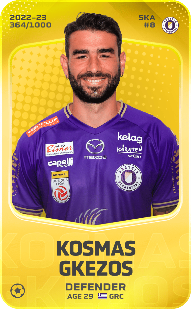 Kosmas Gkezos 2022-23 • Limited 364/1000