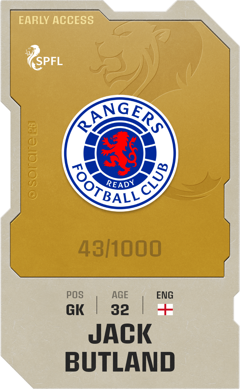 Jack Butland 2025-26 • Limited 43/1000