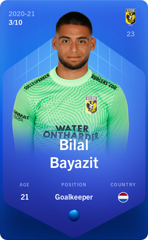 Sorare - Sorare Official - Bilal Bayazit 2020-21 • Super Rare 3/10 - NFT # 67787878112328775262038501202709072591994128152787964920883366525080292655353