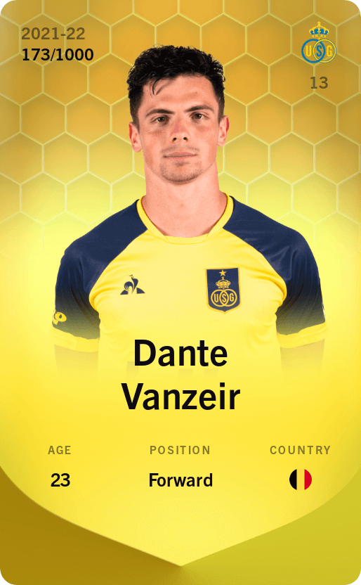 Dante Vanzeir 2021-22 • Limited 173/1000