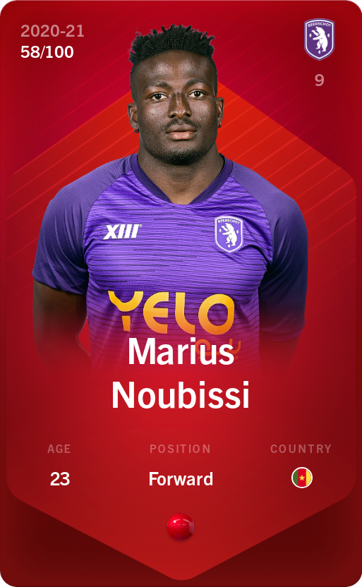 Sorare - Sorare Official - Marius Noubissi 2020-21 • Rare 58/100 - NFT # 113414807502098742981905856524280105202703347769244601078802391977763303658817