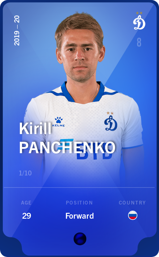 Sorare - Sorare Official - Kirill Panchenko 2019-20 • Super Rare 1/10 - NFT # 49771261974853650178515497155908946428573259966117679764470314461886266438829