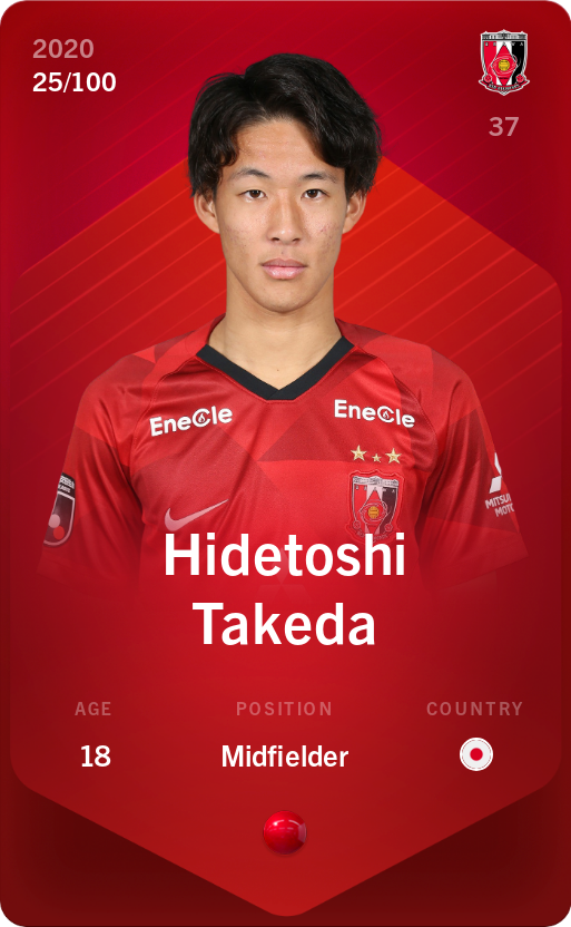 Sorare - Sorare Official - Hidetoshi Takeda 2020-21 • Rare 25/100 - NFT # 69254055189402319465109528988044510294912724552689441152299181540838188463374