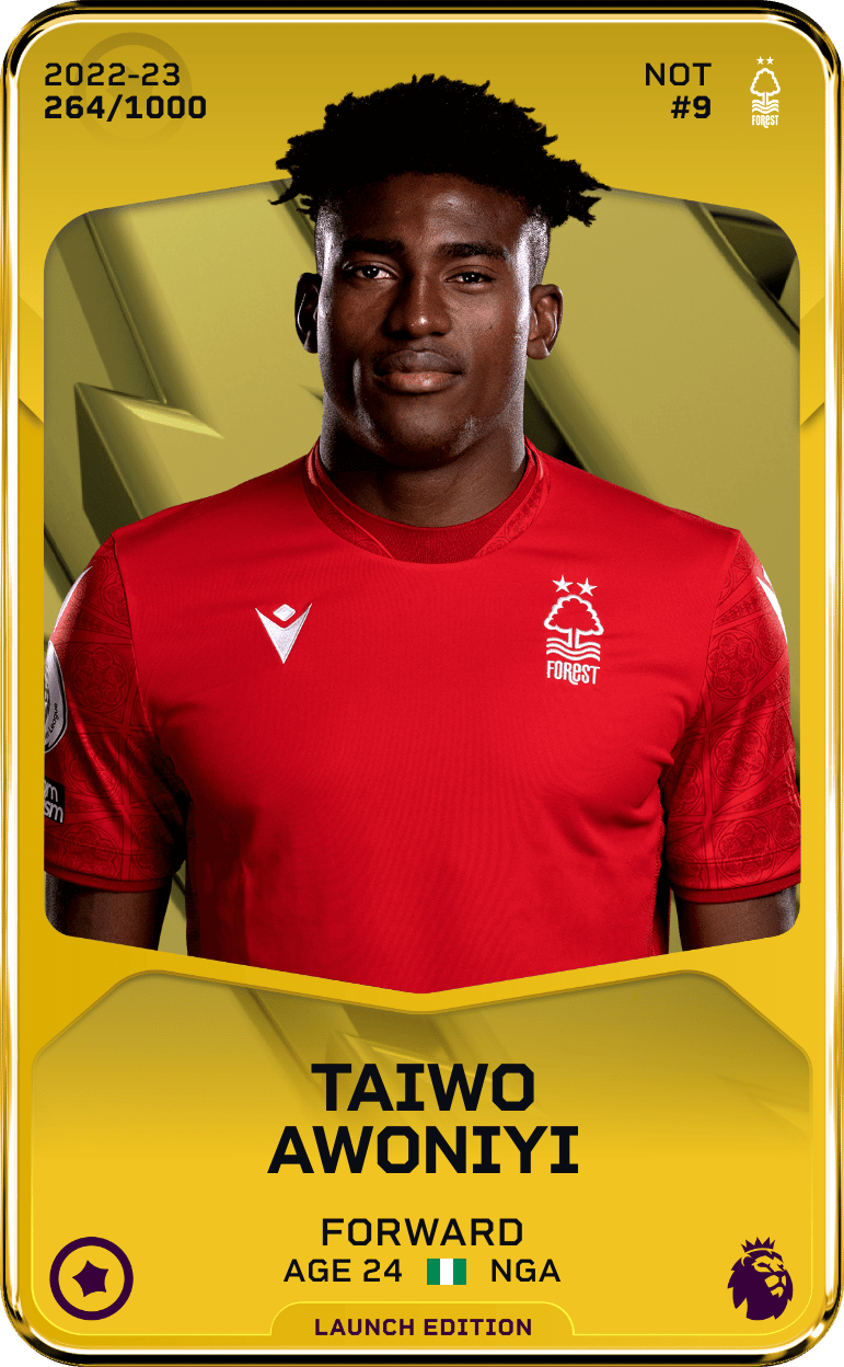 Taiwo Awoniyi 2022-23 • Limited 264/1000