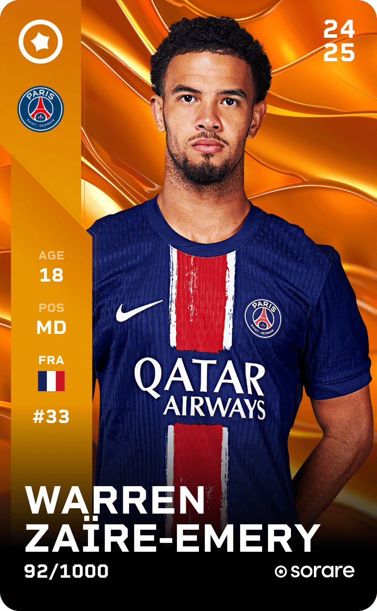 Warren Zaïre-Emery 2024-25 • Limited 92/1000