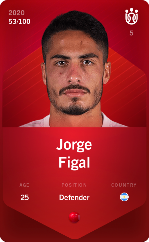 Sorare - Sorare Official - Jorge Figal 2020-21 • Rare 53/100 - NFT # 26406238396273721700742654167057767201764785568711459420868275785258788497947