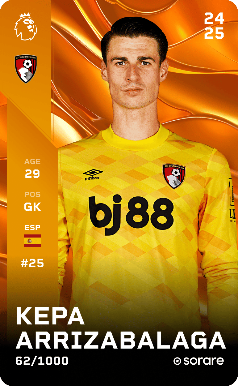 Kepa Arrizabalaga 2024-25 • Limited 62/1000