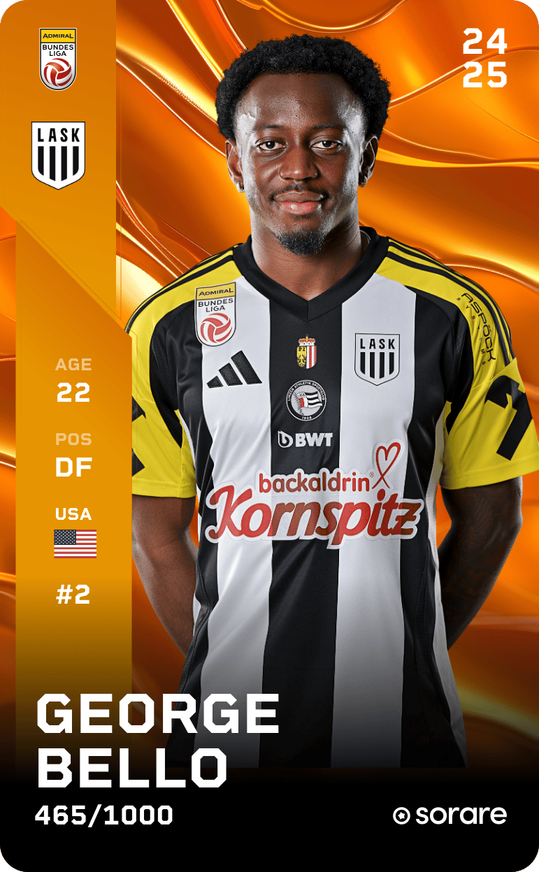 George Bello 2024-25 • Limited 465/1000