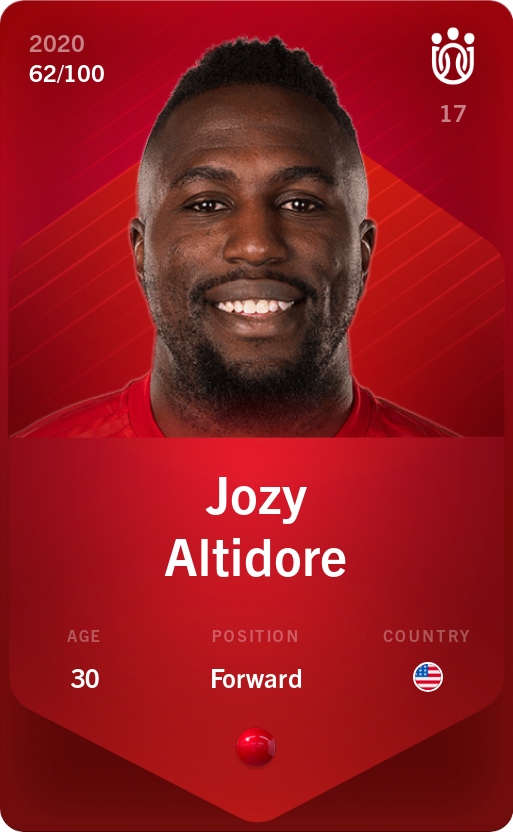 Sorare - Sorare Official - Jozy Altidore 2020-21 • Rare 62/100 - NFT # 8339128297053003418548738132557245942977969392234078676358849126560218669402