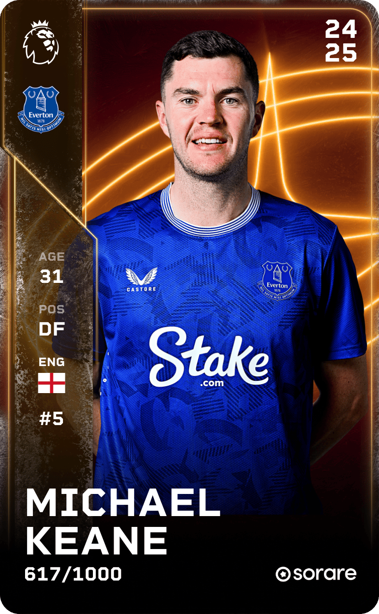Michael Keane 2024-25 • Limited 617/1000