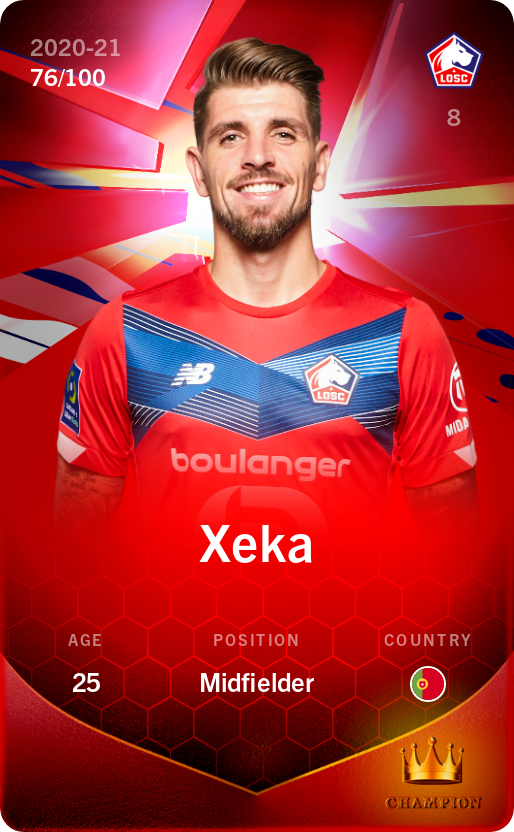 Sorare - Sorare Official - Xeka 2020-21 • Rare 76/100 - NFT # 88782127035946157375782438007710969409500270847009973174941459775658168470343