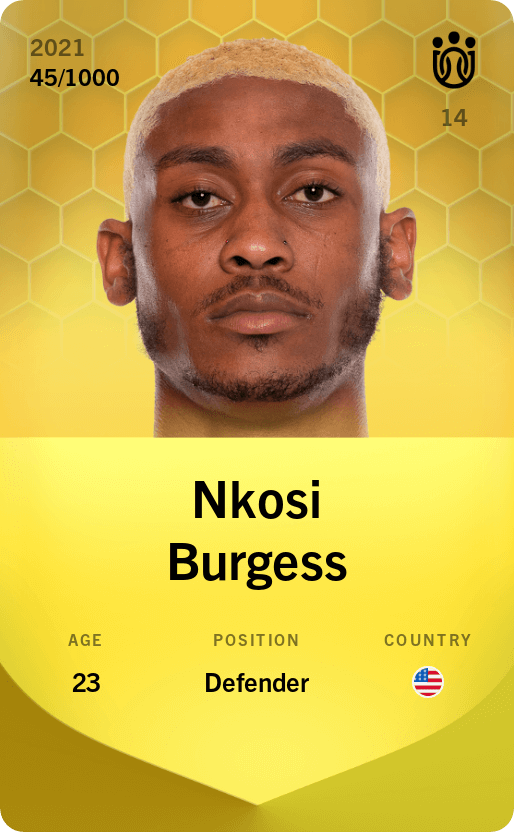 Nkosi Burgess 2021-22 • Limited 45/1000