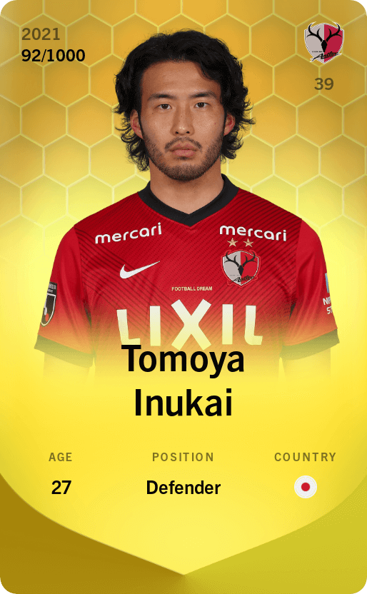 Tomoya Inukai 2021-22 • Limited 92/1000