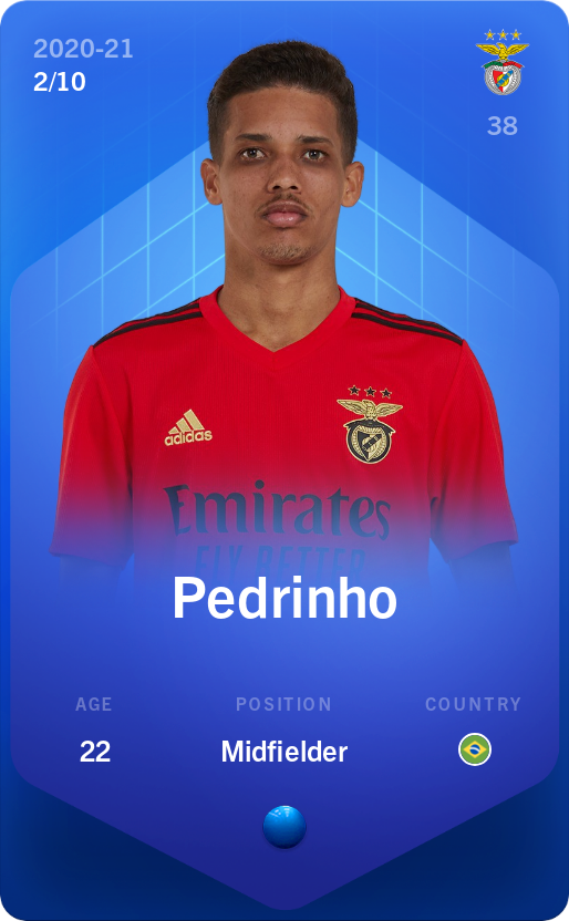 Sorare - Sorare Official - Pedrinho 2020-21 • Super Rare 2/10 - NFT # 40388931736804941912293870318822083354074621556720208214833762222912151801565