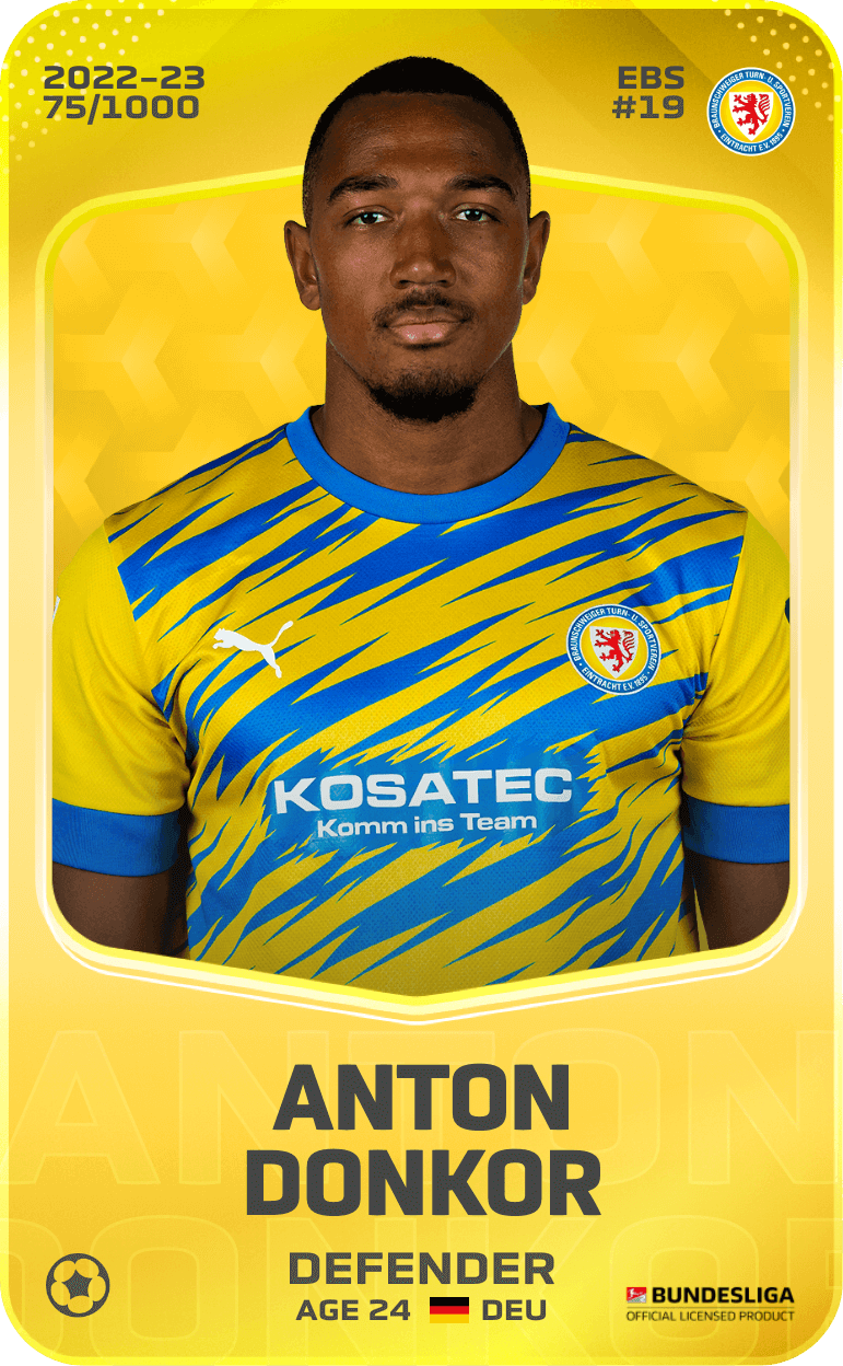 Anton Donkor 2022-23 • Limited 75/1000