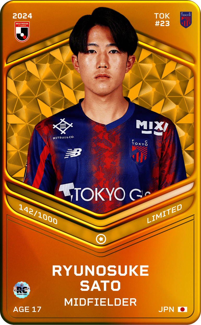 Ryunosuke Sato 2024-25 • Limited 142/1000
