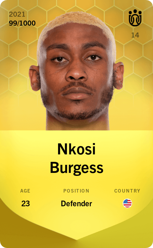 Nkosi Burgess 2021-22 • Limited 99/1000