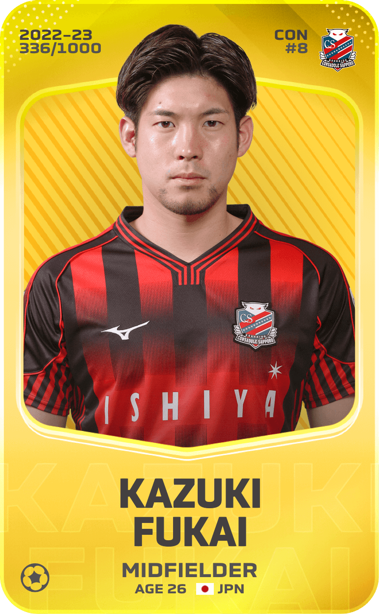 Kazuki Fukai 2022-23 • Limited 336/1000