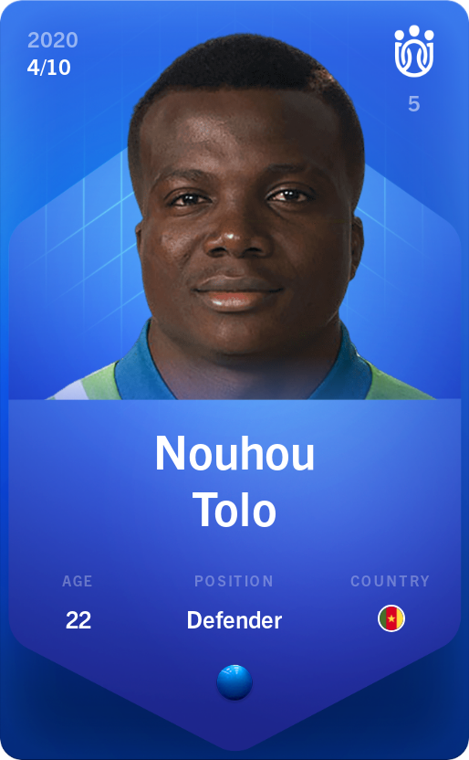 Sorare - Sorare Official - Nouhou Tolo 2020-21 • Super Rare 4/10 - NFT # 24217954999904071051624780660373959914768425538646255457481063389137411380575