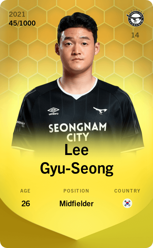 Lee Gyu-Seong 2021-22 • Limited 45/1000