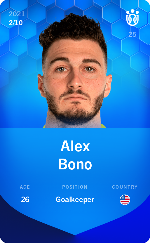 Sorare - Sorare Official - Alex Bono 2021-22 • Super Rare 2/10 - NFT # 103450313360756195221380191903558684559350334907009149017782766400791043583321