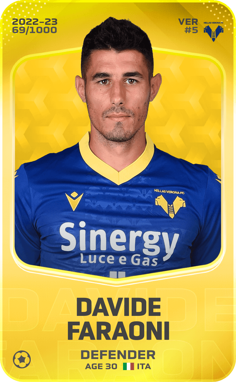Davide Faraoni 2022-23 • Limited 69/1000