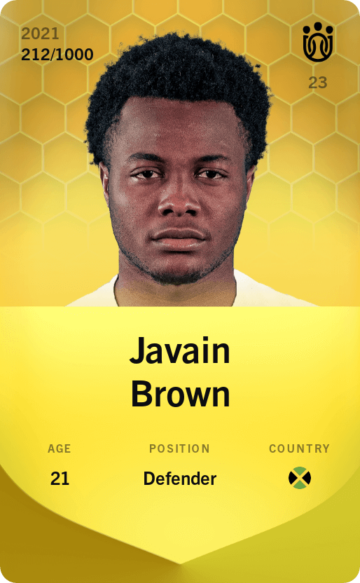Javain Brown 2021-22 • Limited 212/1000