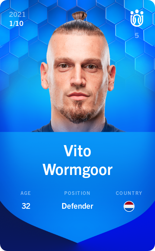 Sorare - Sorare Official - Vito Wormgoor 2021-22 • Super Rare 1/10 - NFT # 107119220429638663485744901295090915438805034216287673225944401216047609733857