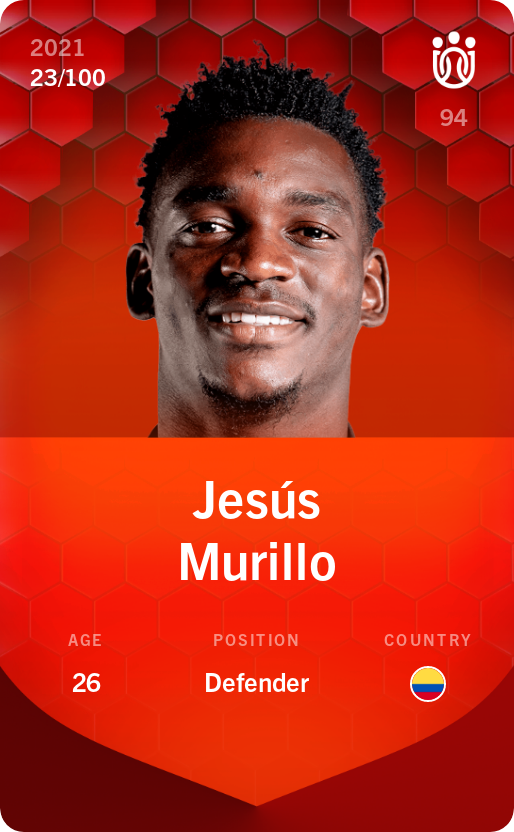 Sorare - Sorare Official - Jesús Murillo 2021-22 • Rare 23/100 - NFT # 45855243301624111356018750716563976404985016922799646706866377097125897861105