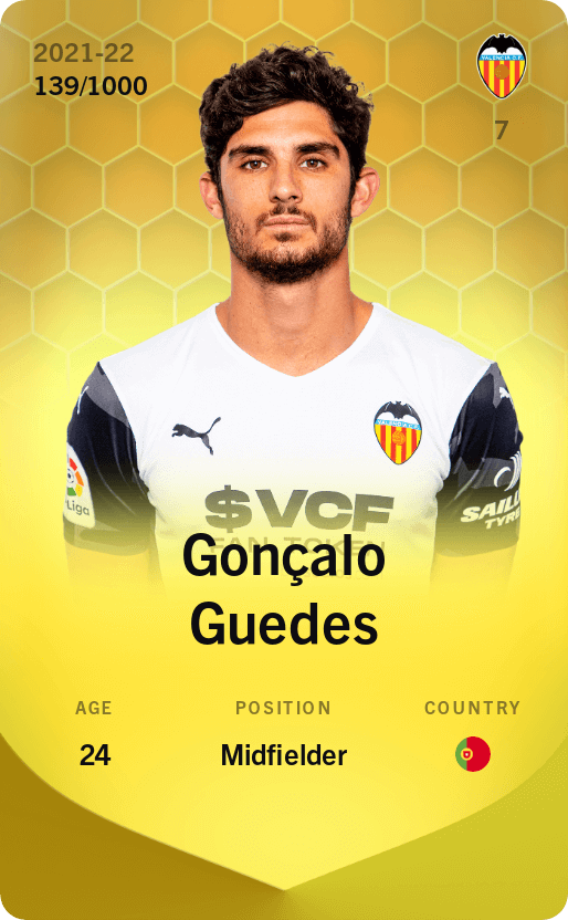 Gonçalo Guedes 2021-22 • Limited 139/1000