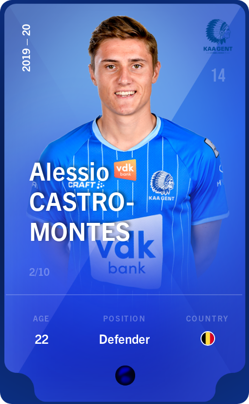 Sorare - Sorare Official - Alessio Castro-Montes 2019-20 • Super Rare 2/10 - NFT # 90657473372292940493148913918424882966275547233210296259667440194193935089998