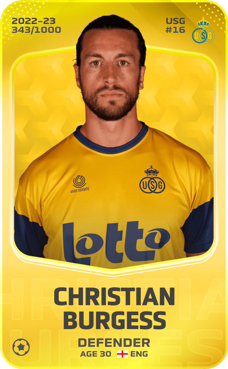 Christian Burgess 2022-23 • Limited 343/1000