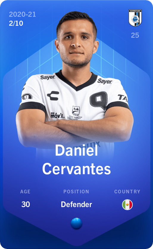 Sorare - Sorare Official - Daniel Cervantes 2020-21 • Super Rare 2/10 - NFT # 85765897196473687669699498481031967311603338376615402454533409797579676652031