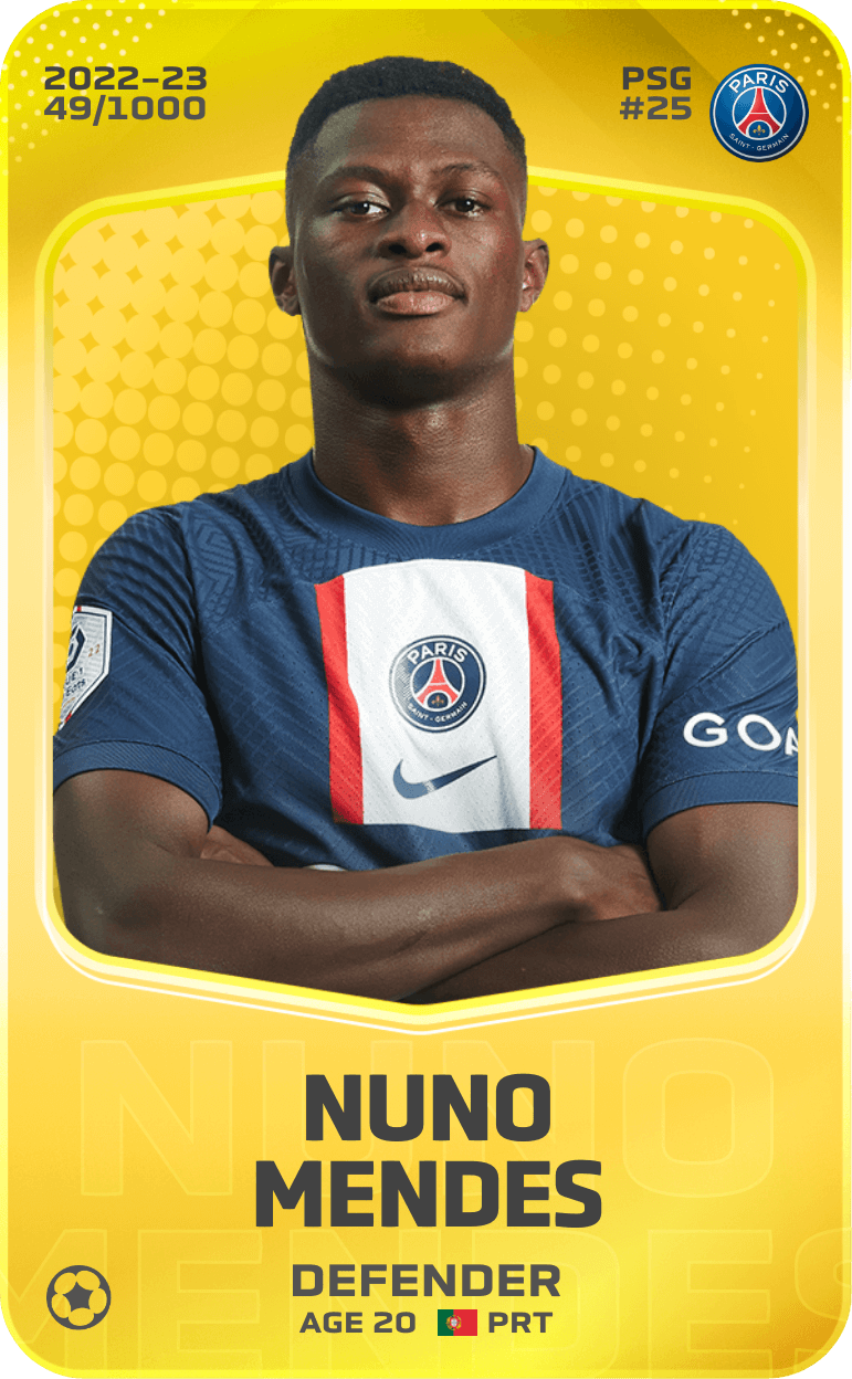 Nuno Mendes 2022-23 • Limited 49/1000