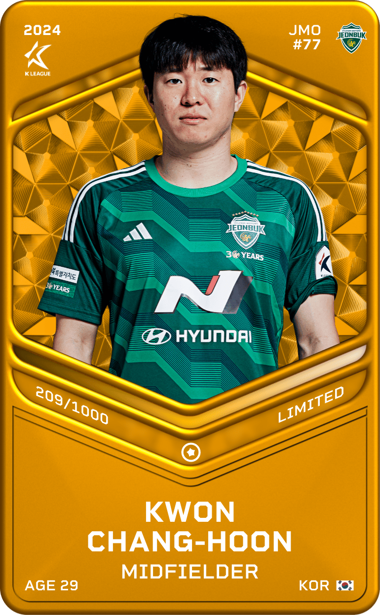Kwon Chang-Hoon 2024-25 • Limited 209/1000
