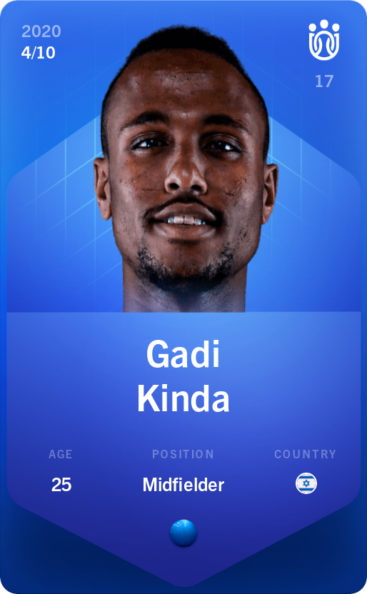 Sorare - Sorare Official - Gadi Kinda 2020-21 • Super Rare 4/10 - NFT # 71605289627897396794632139825967479686044602490115832347035114971454678192999