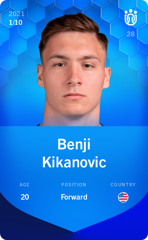 Sorare - Sorare Official - Benji Kikanovic 2021-22 • Super Rare 1/10 - NFT # 105765484940938141979363161326373300658170174707522476328007727178437271253433