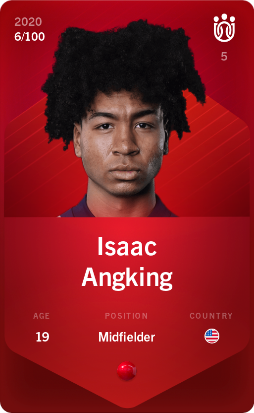 Sorare - Sorare Official - Isaac Angking 2020-21 • Rare 6/100 - NFT # 14491004930955636430858888058579590629328086294850937020998913907873197762280