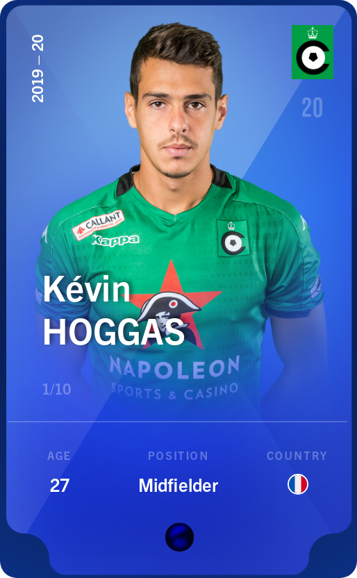 Sorare - Sorare Official - Kévin Hoggas 2019-20 • Super Rare 1/10 - NFT # 50753387940085267024945848652285736016606829229865033368954304461251246932476