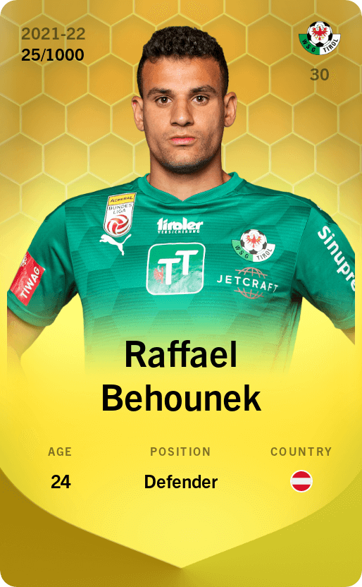 Raffael Behounek 2021-22 • Limited 25/1000