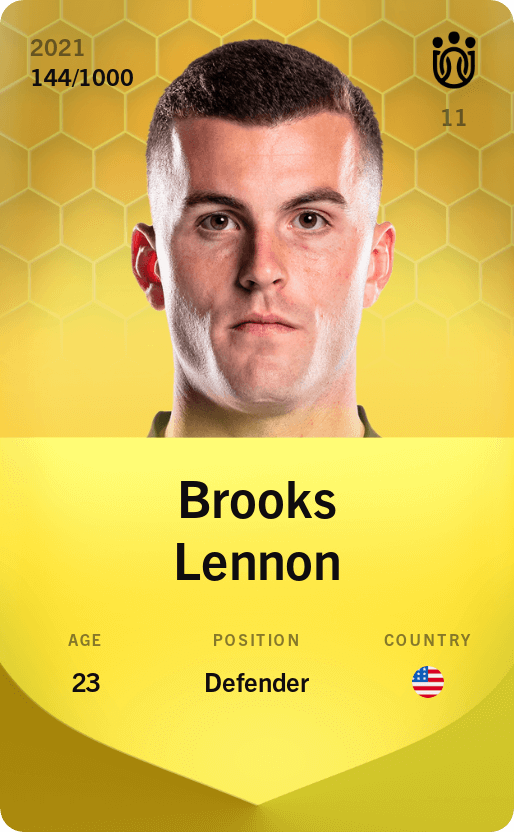 Brooks Lennon 2021-22 • Limited 144/1000