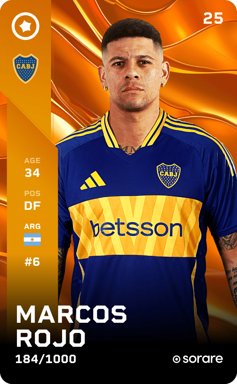 Marcos Rojo 2025-26 • Limited 184/1000