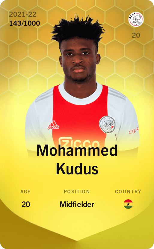 Mohammed Kudus 2021-22 • Limited 143/1000