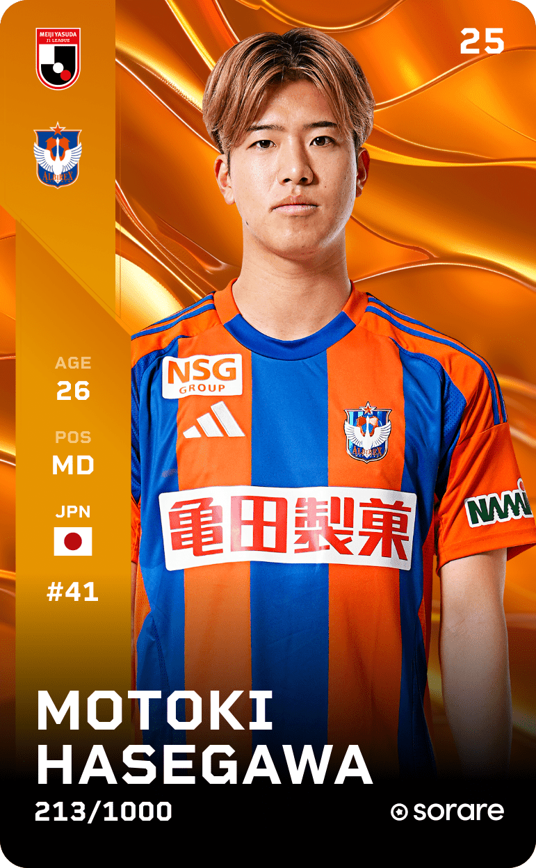 Motoki Hasegawa 2025-26 • Limited 213/1000