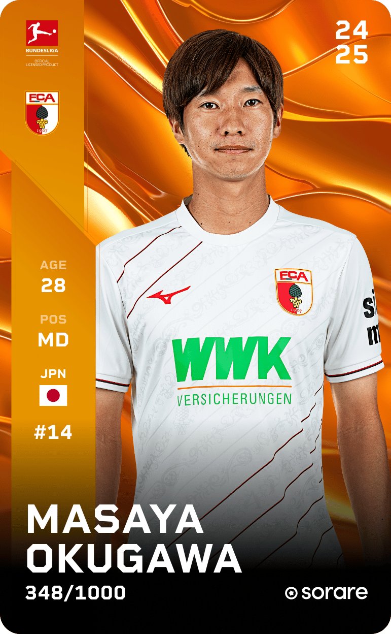 Masaya Okugawa 2024-25 • Limited 348/1000