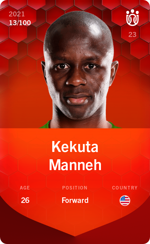 Sorare - Sorare Official - Kekuta Manneh 2021-22 • Rare 13/100 - NFT # 86374325718742661024763922803456147174922299105373354620651103790593352492768
